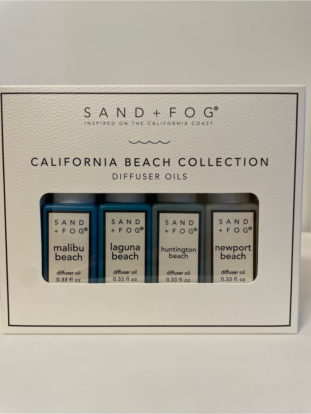 NWT SAND+FOG California Beach Collection Diffuser Oils - 4 x 0.33 FL OZ